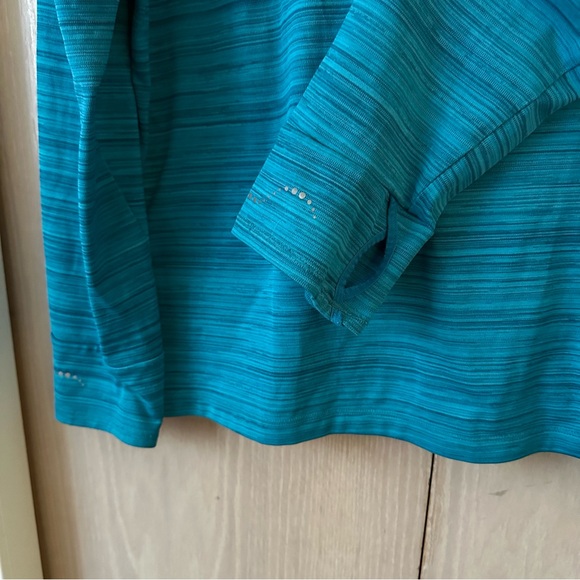 REI Teal Striped Pullover Hoodie - Picture 7 of 9